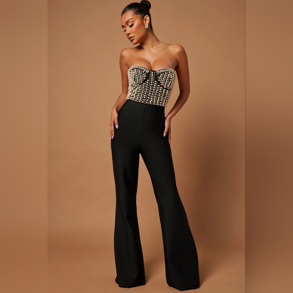 Beaded Jumpsuit NWT